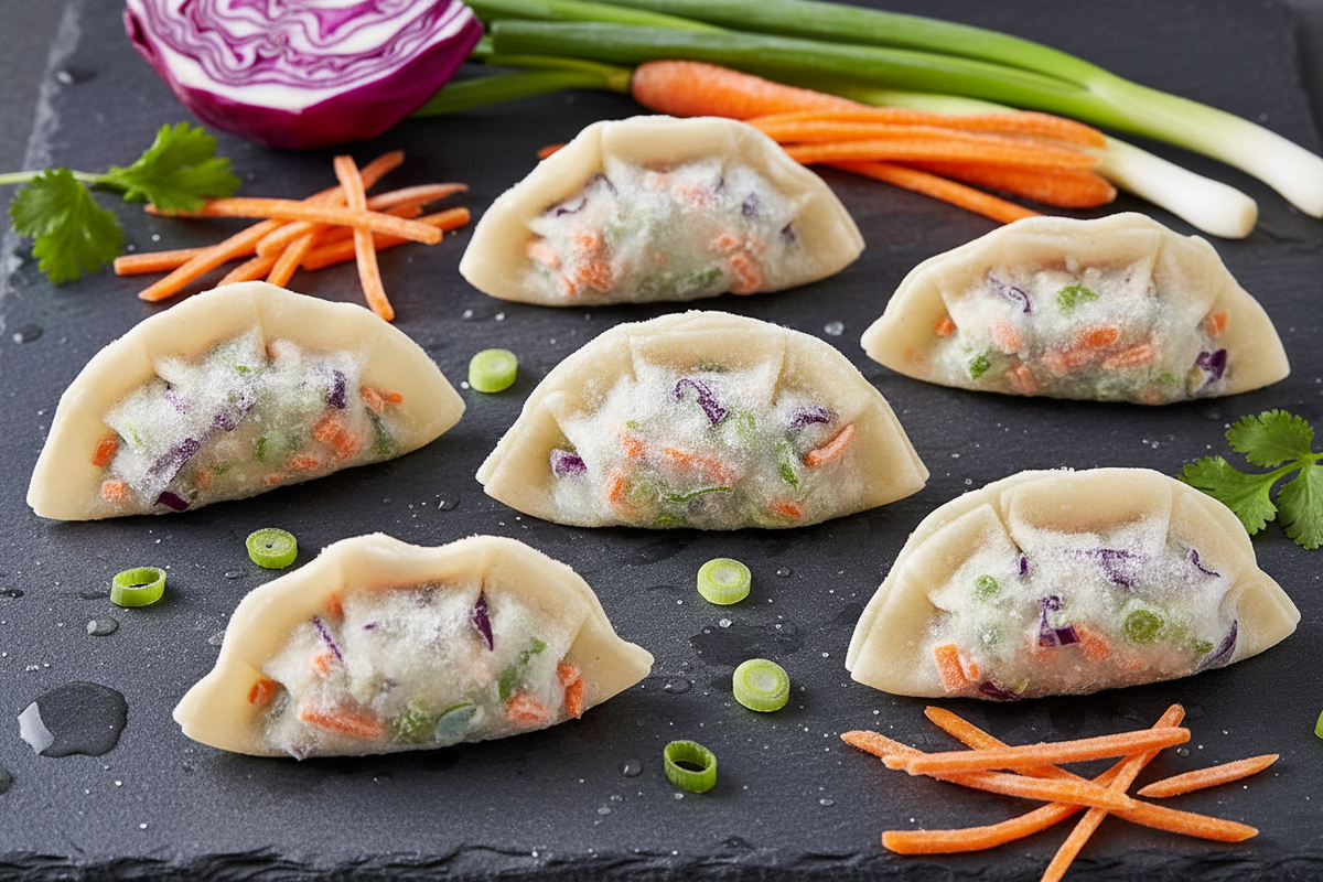 Gyosas de verduras congeladas